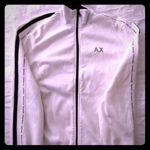 Armani Exchange Zipper Sweater White Size M